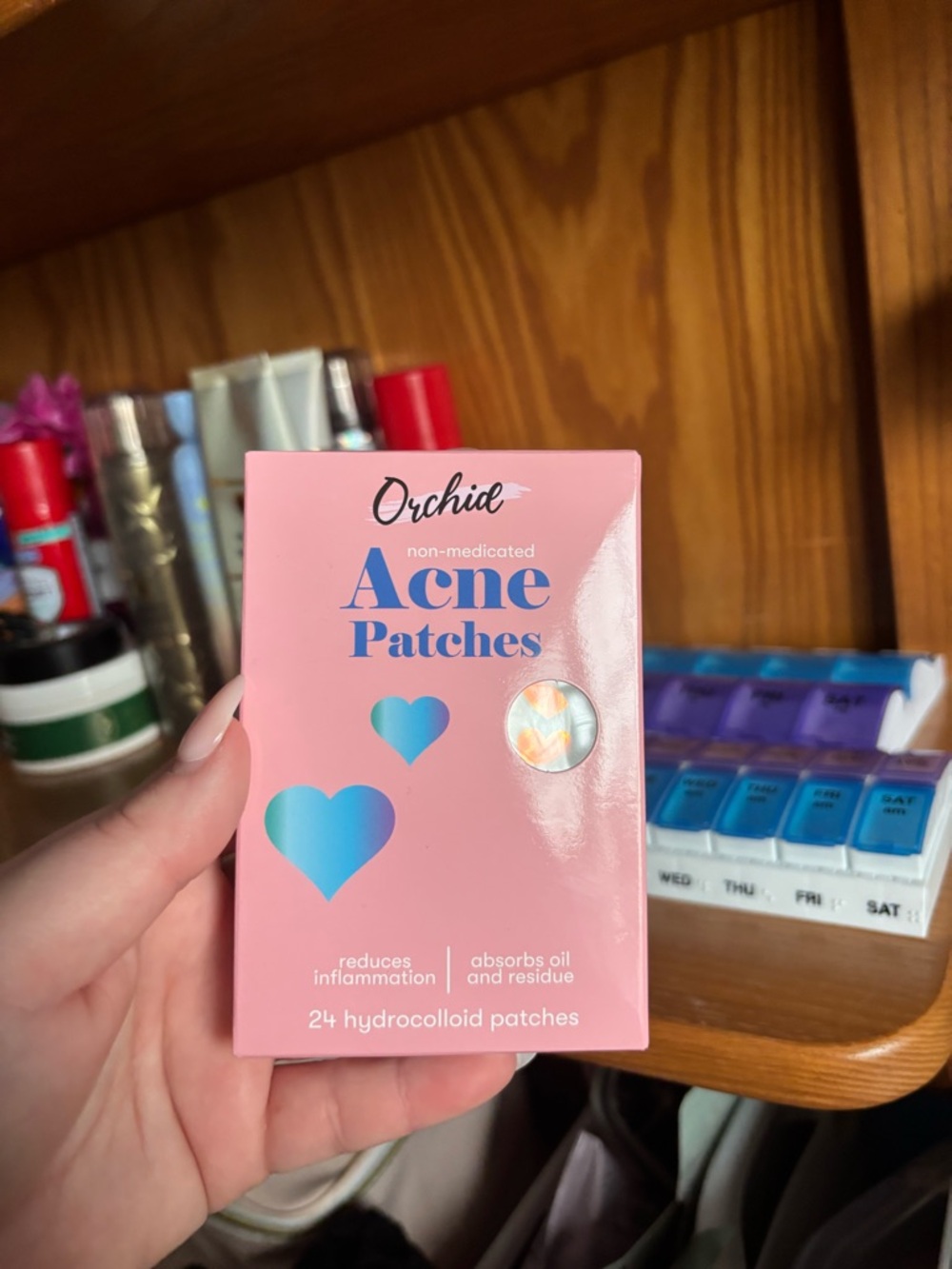 Pink Acne Patches — 24 Hydrocolloid Pimple Patches